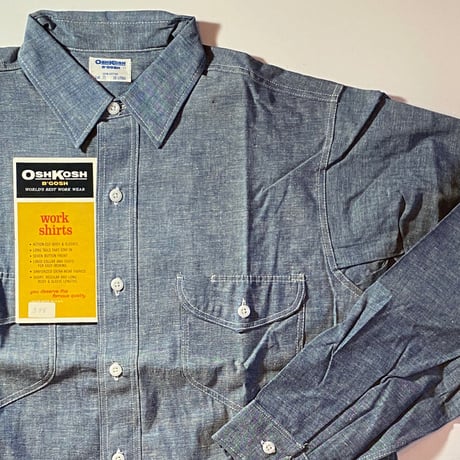 1960's OSHKOSH Chambray L/S Shirt Deadstock