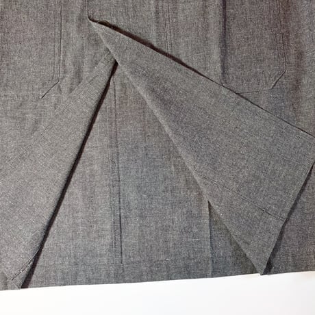 1970's〜 Italy Military Glay Chambray Mechanic Coat Deadstock