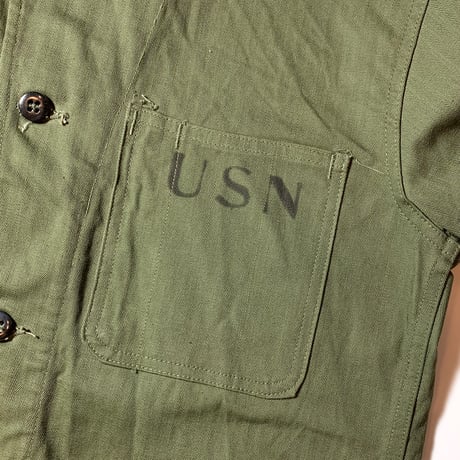 1940's US.NAVY N-3 Herringbone Jacket Deadstock