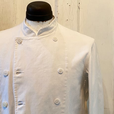 1940's HALLES-VILLETTE Double Breasted Cook Jacket