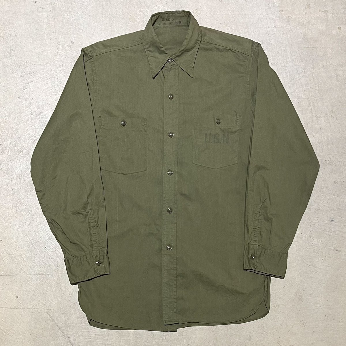 トップス US.NAVY N-3 Poplin L/S Shirt BIGYANK 1940's US.NAVY N-3 Poplin L/S Shirt | Unwave