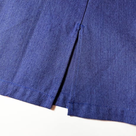 1950's French Unknown Blue Chambray Atelier Coat Deadstock