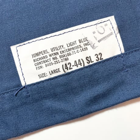 1970's US.NAVY Utility Jumper Deadstock