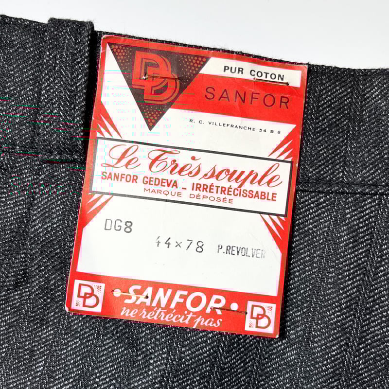 ★40s vintage ヘリンボーン トラウザーズ グレー ストライプ 1950's Le Cres Souple Herringbone Stripe Trouse