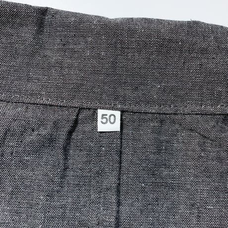 1970's〜 Italy Military Glay Chambray Mechanic Coat Deadstock