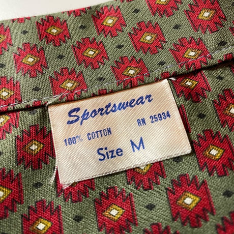 1950〜60's Sportswear L/S Shirt Deadstock