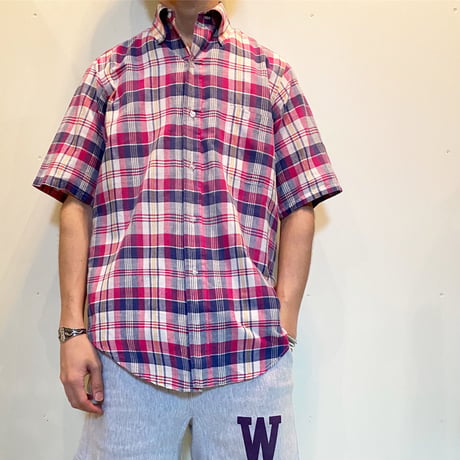 1960〜70's Brooks Brothers Indian Madras S/S Shirt