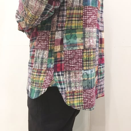 2000's〜 Polo by Ralph Lauren Madras Patchwork L/S Shirt