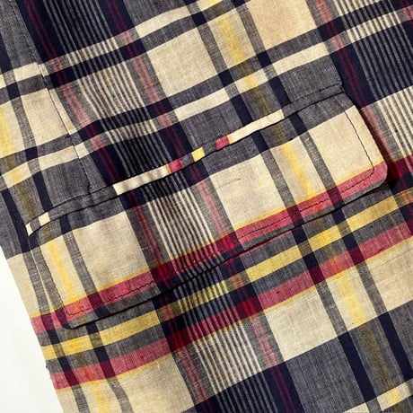 1960's HARLELA'S Indian Madras Tailored Jacket