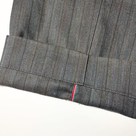 1940's FLERS Herringbone Stripe Trousers Deadstock