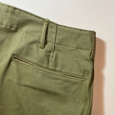 1940's US.ARMY M-37 Herringbone Trousers Deadstock