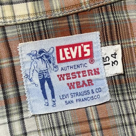 1960's Levi's Western L/S Shirt