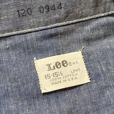 1970's Lee Chambray L/S Shirt Deadstock