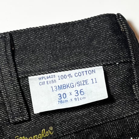 1980's Wrangler 13MBKG Black Denim Pants