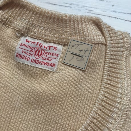 1930's〜 WRIGHT'S Henleyneck L/S Tee Deadstock