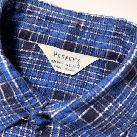 1960's PENNEY'S Flannel L/S Shirt