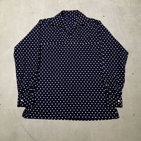 1950〜60's Unknown Pullover Dots L/S Shirt