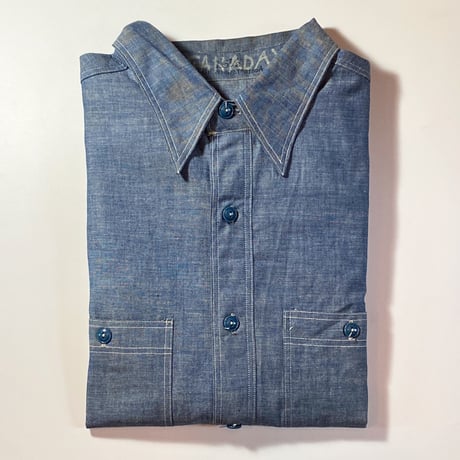 1940's US.NAVY Chambray L/S Shirt Deadstock