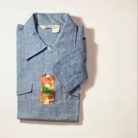 1980's KEY Chambray L/S Shirt Deadstock