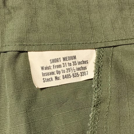 1960's US.ARMY Jungle Fatigue 4th Trousers Deadstock