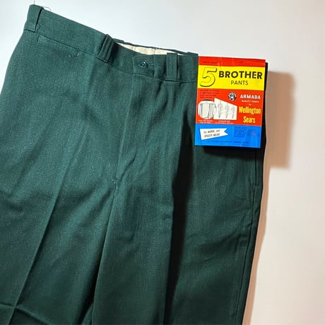 1960's 5 BROTHER Whipcord Trousers Deadstock