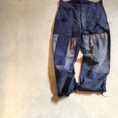 1930〜40's French TSF Moleskin Patchwork Trousers
