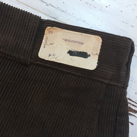 1960's Unknown Corduroy Trousers Deadstock