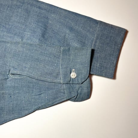 1960's Unknown Chambray L/S Shirt Deadstock