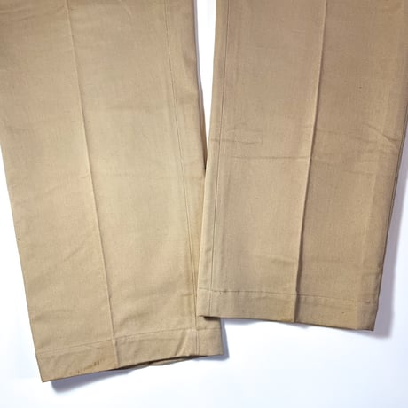 1940's DUCK HEAD Cotton Trousers Deadstock