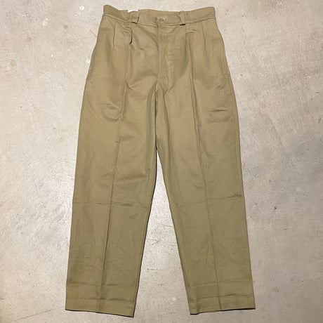 1950〜60's French Army M-52 Chino Trousers Deadstock