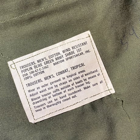 1960's US.ARMY Jungle Fatigue 3rd Trousers Deadstock