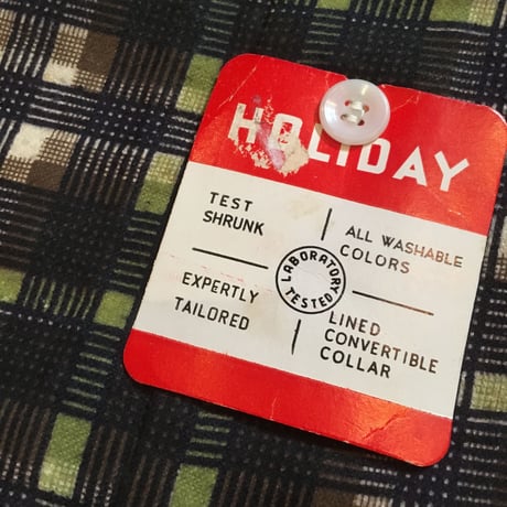 1960's HOLIADY Flannel L/S Shirt Deadstock