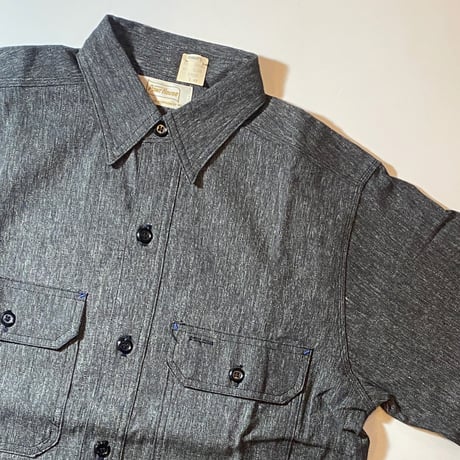 1960's Powr House BIack Chambray L/S Shirt Deadstock