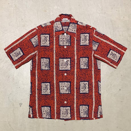 1950's TORSO-TAILORED Seersucker S/S Shirt