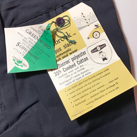 1960's Oakbrook Tapered Pants Deadstock