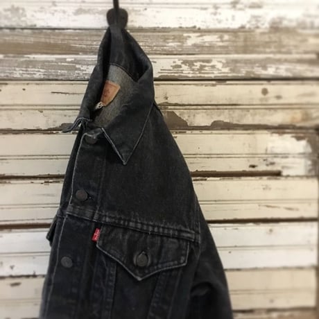 1990's Levi's 70706 Black Denim Jacket