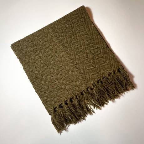 1960's Individually Loomed Wool Muffler