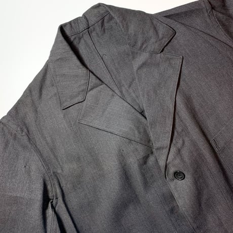 1940〜50's Unknown Black Chambray Atelier Coat Deadstock