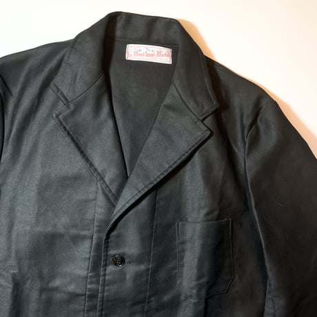 1950's Le Mont Saint-Martin Black Moleskin Jacket Deadstock