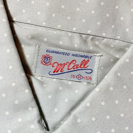 1960's Mc Call S/S Shirt Deadstock