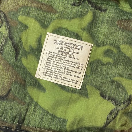 1960's US.ARMY ERDL Non Rip Jungle Fatigue Jacket Deadstock