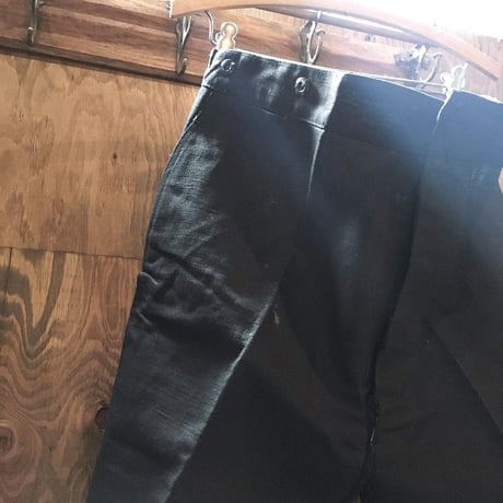 1930's French Indigo Linen Trousers Deadstock