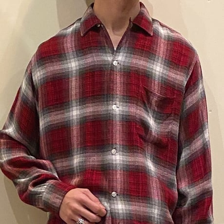 1960's  GOLDEN BRENT Rayon L/S Shirt