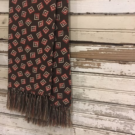 1950's Unknown Atomic Pattern Rayon Scarf