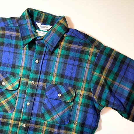 1980's FIVE BROTHER Heavy Flannel L/S Shirt Deadstock