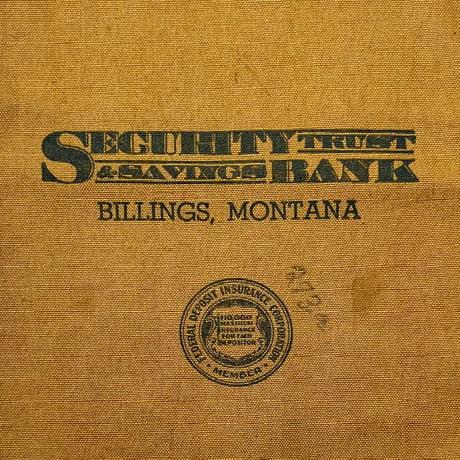 1950's Unknown Bank Bag