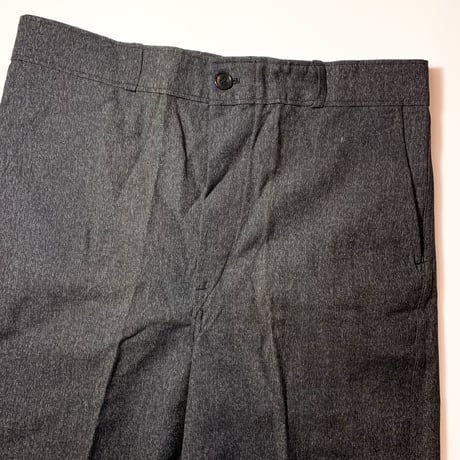 1950's French Unknown Black Chambray Trousers Deadstock