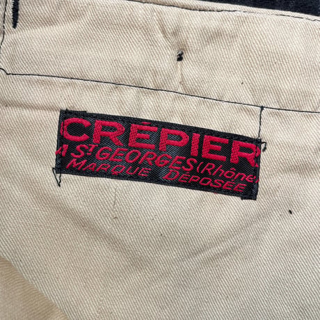 1950's CREPIER Cotton Trousers Deadstock