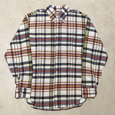 1960's McGREOR Indian Madras L/S Shirt
