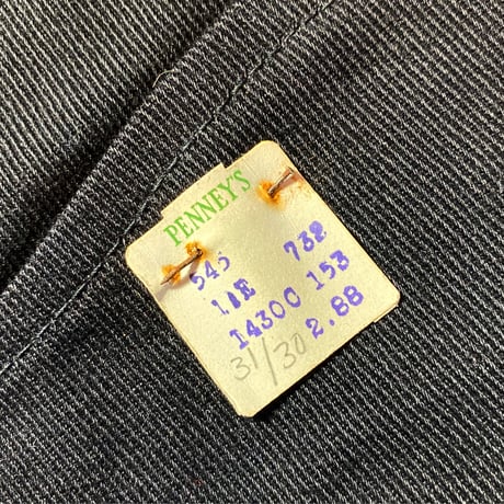 1950〜60's PENNEY'S FRISKO JEENS Black Deadstock